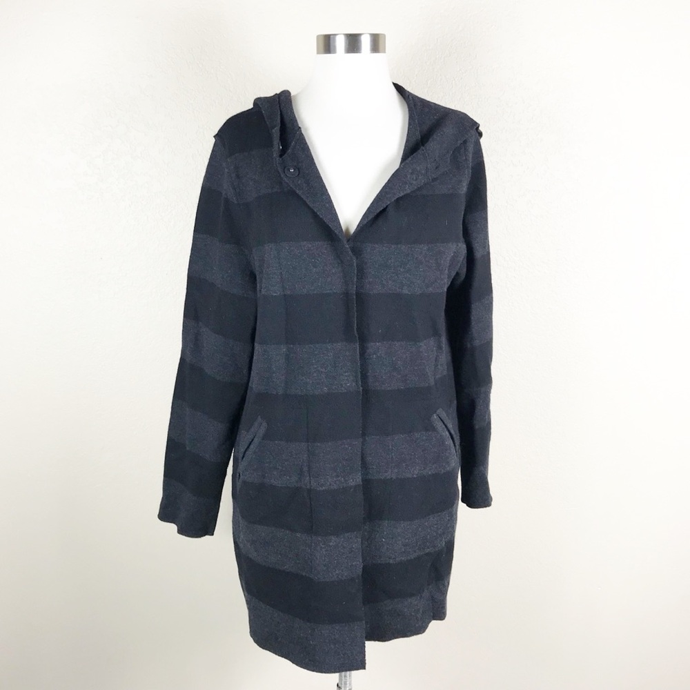 |•Eileen Fisher•| Merino Wool Hooded Cardigan
